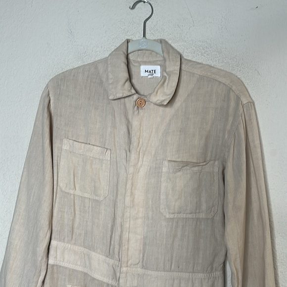 Mate the Label 100% Linen Jumpsuit in Natural size xs - Picture 7 of 8